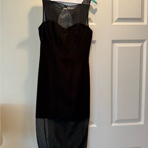 Reformation Black Sheer Midi Dress